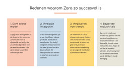 Tekst Redenen Zara Succesvol - HTML-Sjabloon Downloaden