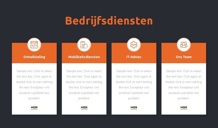 Dienstverlening adviesbureau HTML5-sjabloon