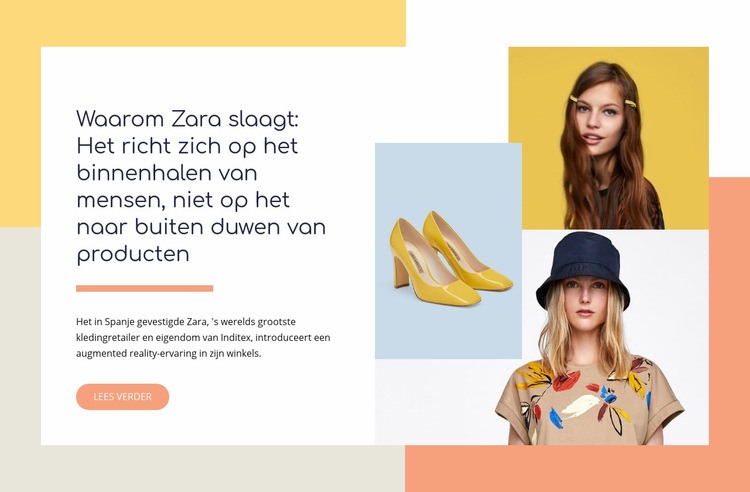 Handtassen, jassen, schoenen Website Builder-sjablonen