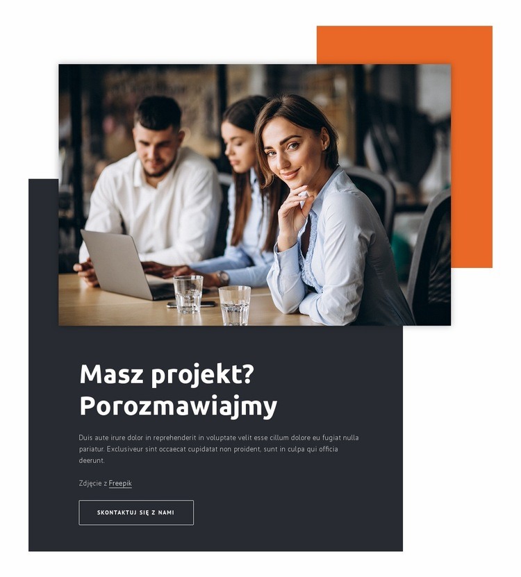 Rozwijamy naszą firmę, rozwijając naszych ludzi Makieta strony internetowej