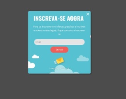 Pop-Up De Inscrição De Criativo