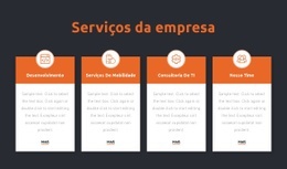 Serviços De Empresa De Consultoria - Modelo Em Branco HTML5