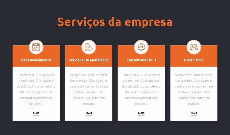 Serviços de empresa de consultoria Template Joomla