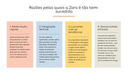 Modelo De Uma Página Mais Criativo Para Motivo De Texto Zara Bem-Sucedido