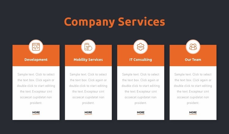 Consulting firm services Squarespace Template Alternative