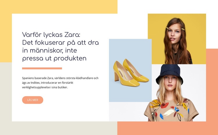 Handväskor, jackor, skor HTML-mall