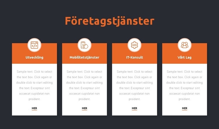 Konsultföretagstjänster WordPress -tema