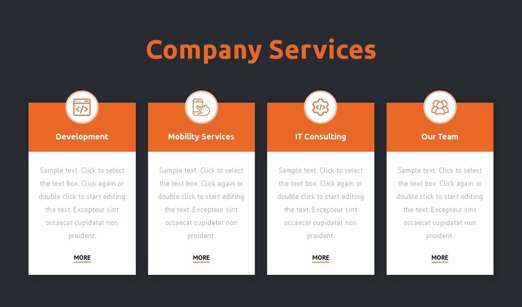 Consulting firm services Website Builder Templates