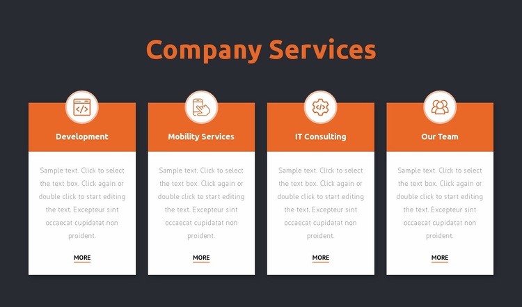 Consulting firm services Website Design
