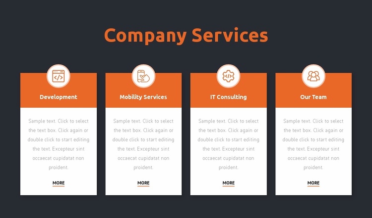 Consulting firm services eCommerce Template