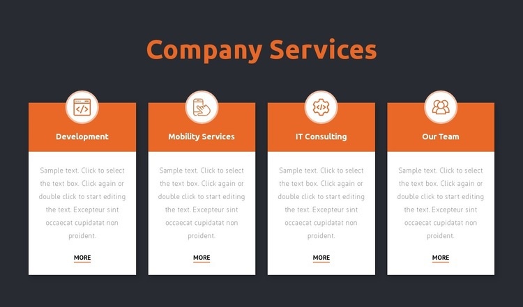 Consulting firm services Wix Template Alternative