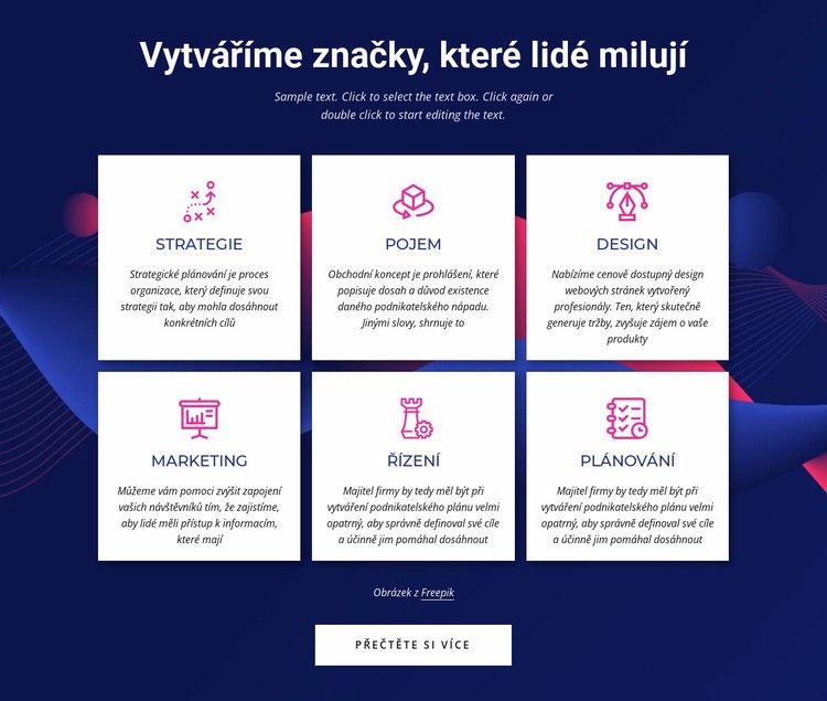 Služby komunikačních agentur značky Šablona CSS