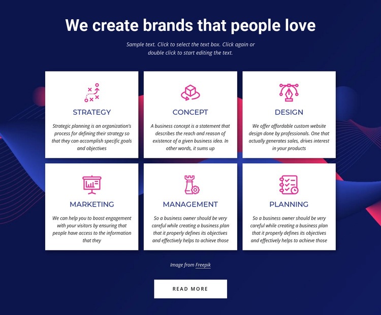 Branding communications agency services Elementor Template Alternative