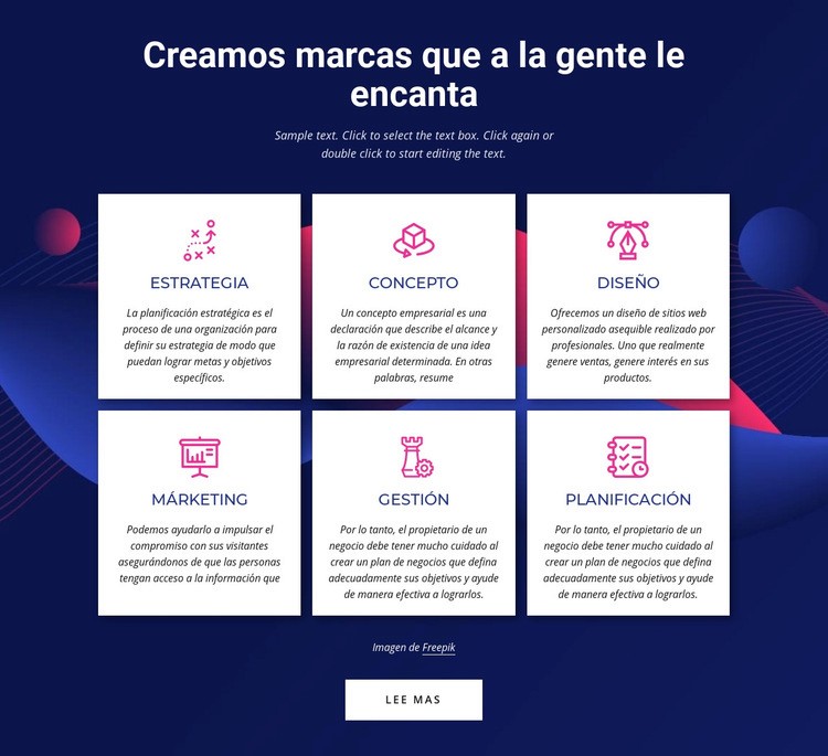 Servicios de agencia de comunicación de marca Plantillas de creación de sitios web