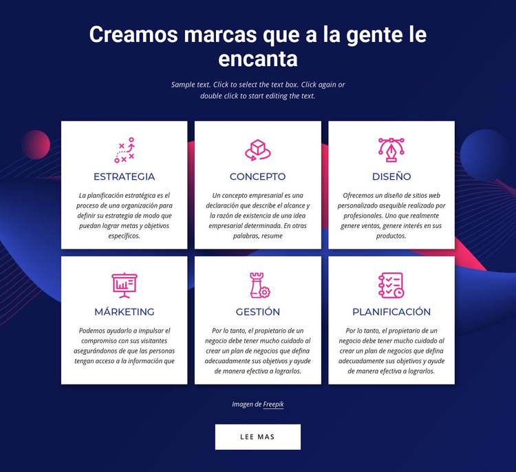 Servicios de agencia de comunicación de marca Plantilla HTML