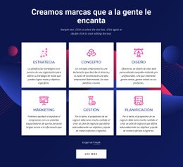 Servicios De Agencia De Comunicación De Marca - Plantilla Personalizada De Una Página