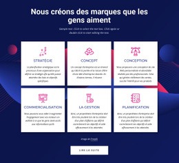 Services D'Agence De Communication De Marque - Conception De Site Web Simple