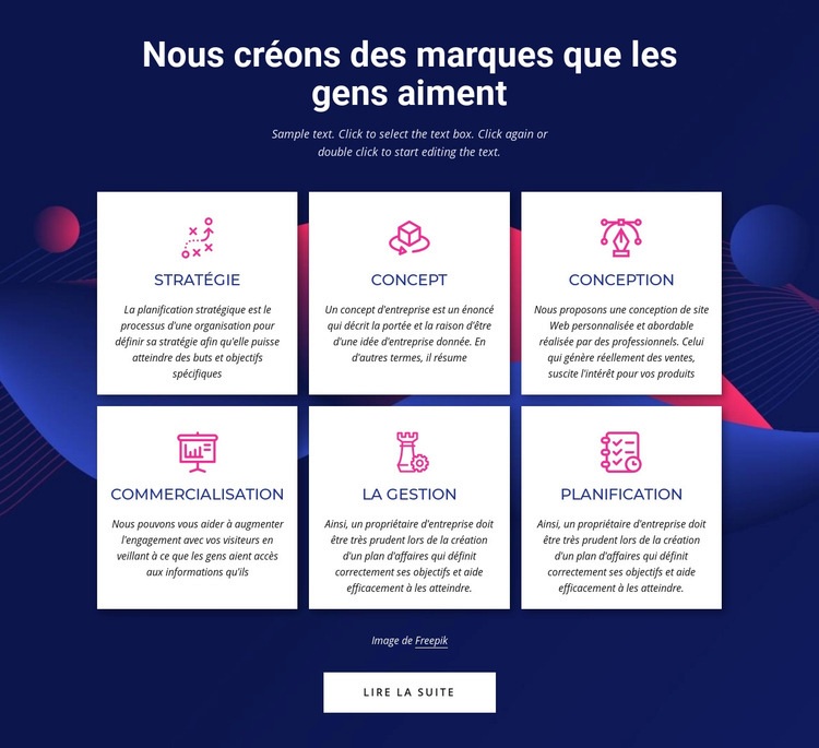 Services d'agence de communication de marque Créateur de site Web HTML