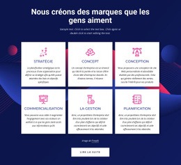 Outils De Conception Pour Services D'Agence De Communication De Marque