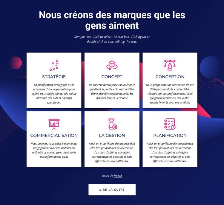 Services d'agence de communication de marque Modèle HTML5