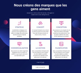 Services D'Agence De Communication De Marque - Modèle Personnalisé D'Une Page