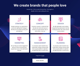Branding Communications Agency Services - HTML Landing Page