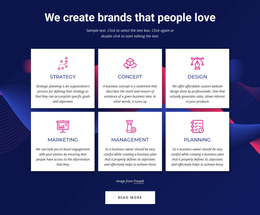 Branding Communications Agency Services - Custom One Page Template