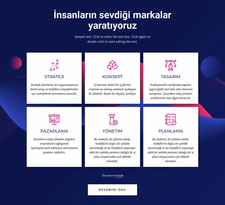 Markalaşma iletişim ajansı hizmetleri Html Web Sitesi Oluşturucu