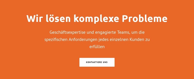 Wir lösen komplexe Probleme Joomla Vorlage