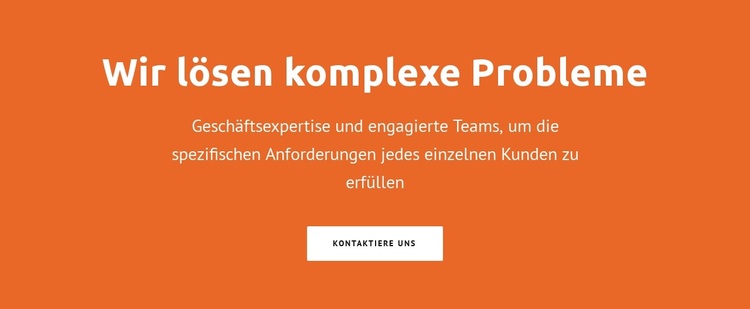 Wir lösen komplexe Probleme WordPress-Theme