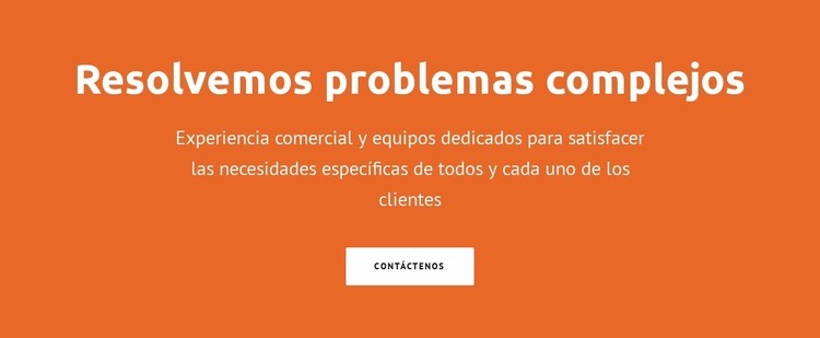 Resolvemos problemas complejos Diseño de páginas web