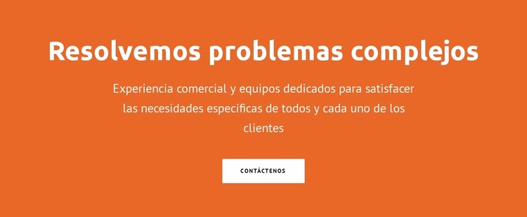 Resolvemos problemas complejos Plantilla Joomla