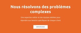 Nous Résolvons Des Problèmes Complexes - Modèle D'Amorçage