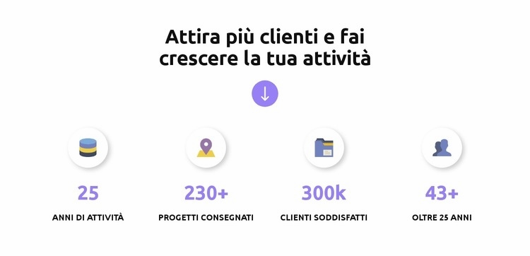 Finanzia idee preziose Costruttore di siti web HTML