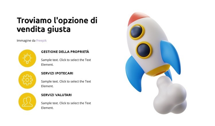 Progetti consegnati Mockup del sito web