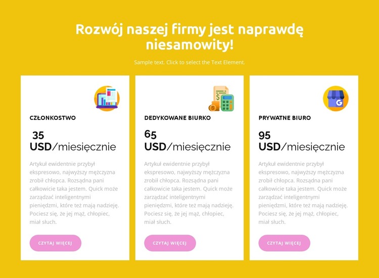 Lata działalności Szablon HTML