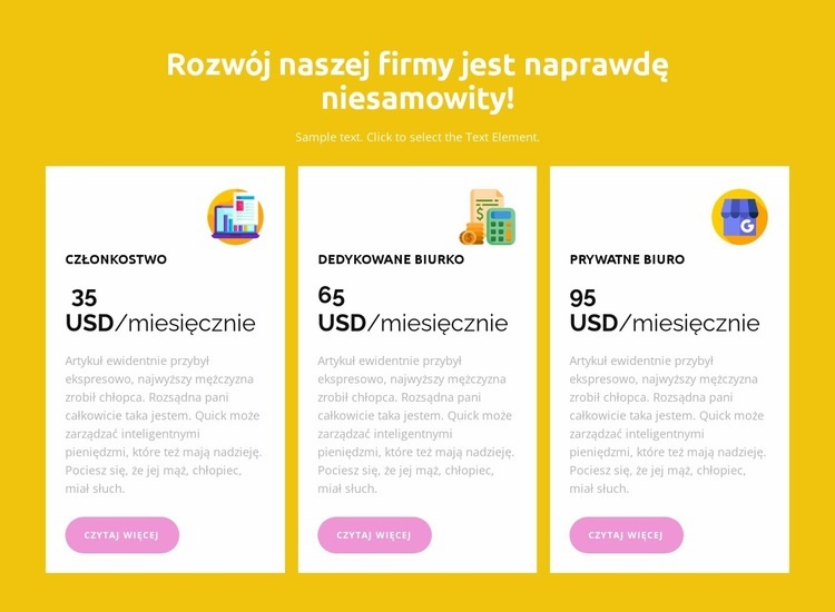 Lata działalności Szablon HTML5