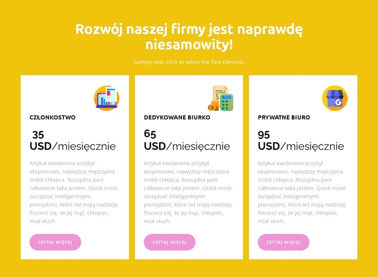 Lata działalności Szablon witryny sieci Web