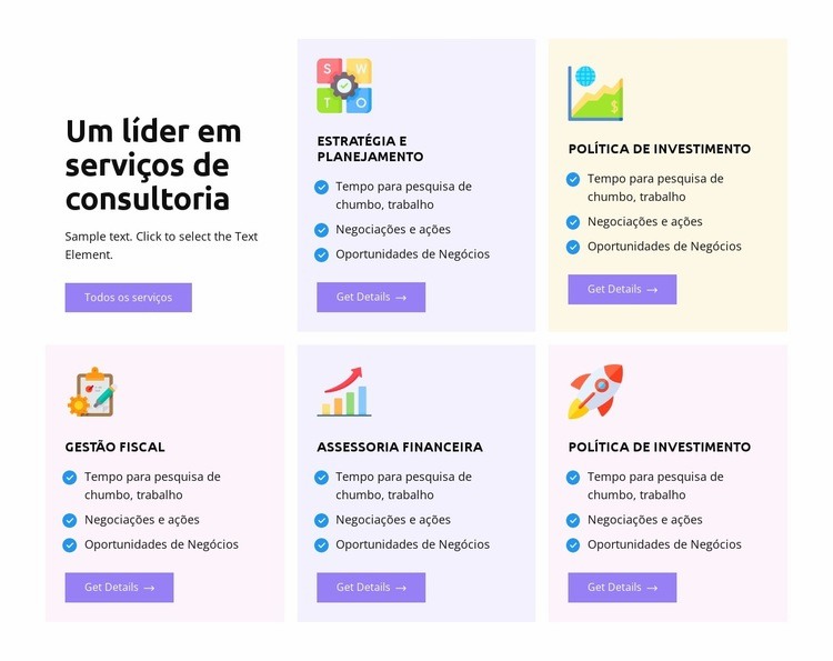 Tempo para pesquisa de chumbo Design do site