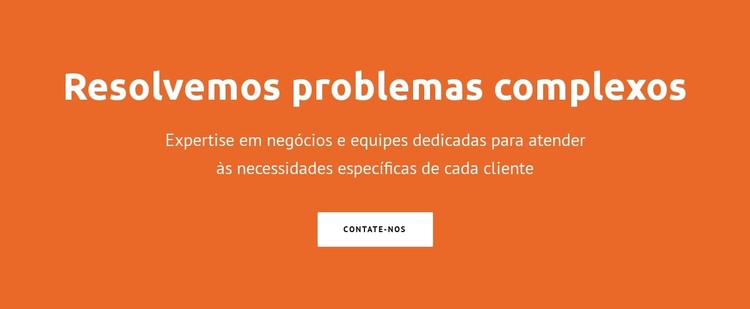 Resolvemos problemas complexos Template CSS