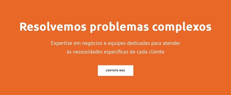 Resolvemos problemas complexos Modelo HTML