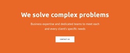 We Solve Complex Problems - Premium Template