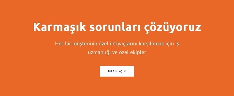 Karmaşık sorunları çözüyoruz HTML5 Şablonu