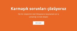 Karmaşık Sorunları Çözüyoruz - Web Sitesi Oluşturucu Şablonu