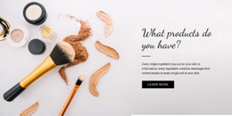 Page Website For Beauty Product