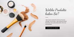 Website-Inspiration Für Schönheitsprodukt