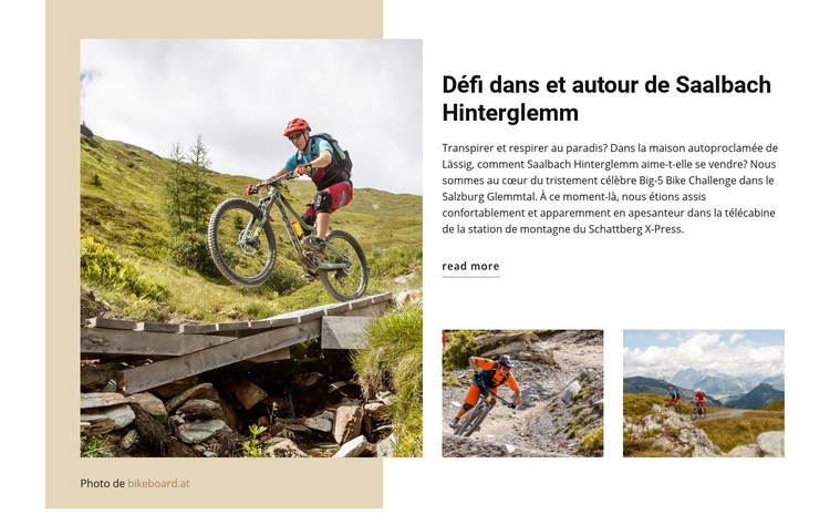 Défi Saalbach Hinterglemm Modèles de constructeur de sites Web