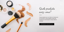 Produit De Beauté - Modèle De Site