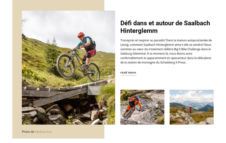 Défi Saalbach Hinterglemm Modèle HTML