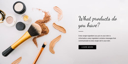 Beauty Product - Site Template